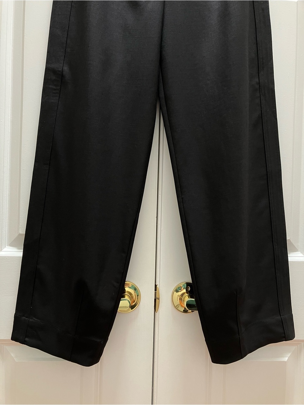 Unbound Merino Women's Merino Travel Pants Barrel Italian Wool Black size Small - Picture 6 of 13